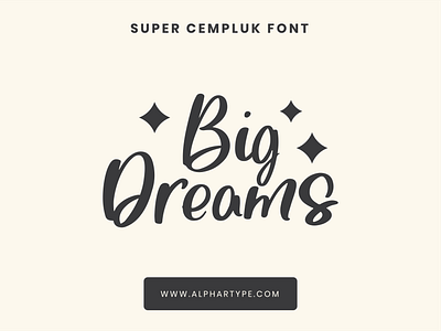 Super Cempluk Font designingdreams