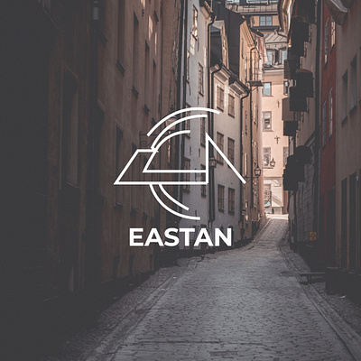 Easten Logo Design logo design monoline logo