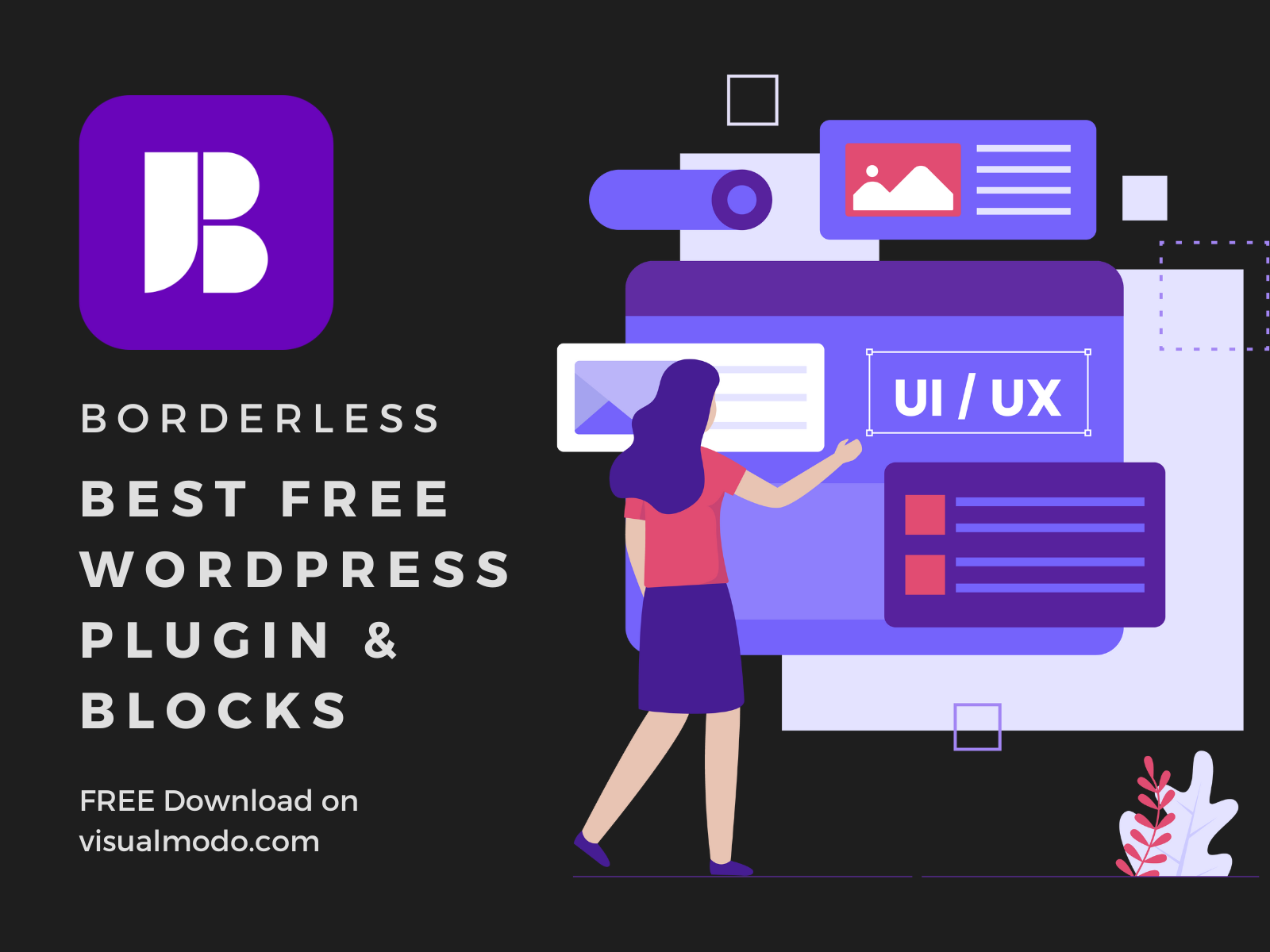 Borderless WordPress Plugin - Free Blocks And Widgets By Visualmodo ...