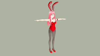 Lollipop Anime Girl 3d 3d modeling 3d rendering animation blender3d graphic design vtuber model