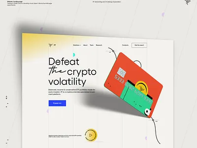 Landing. 3T rebranding and website redesign web design