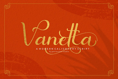 Free Modern Script Font - Vanetta Font modern calligraphy font