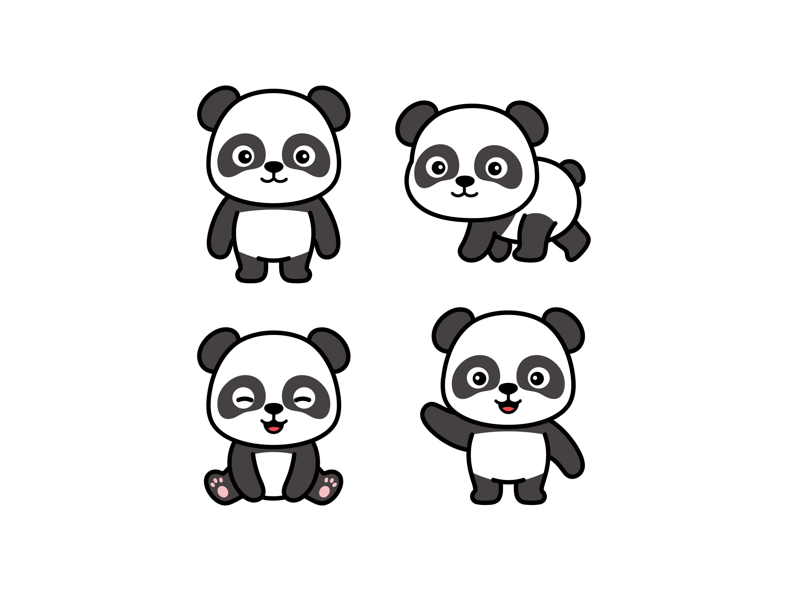 Baby Panda babypanda cute cutepanda doodle icon illustration logo panda vector