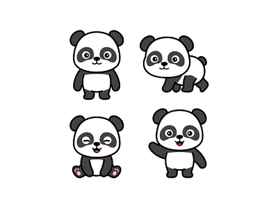 Baby Panda babypanda cute cutepanda doodle icon illustration logo panda vector