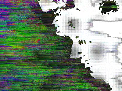 Glitch art color design glitch graphic inspiration shape visual