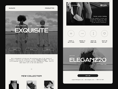 Eleganz – Fashion Email Newsletter business clean design digital marketing elegant email email newsletter fashion figma marketing professional ui ui design uiux website design