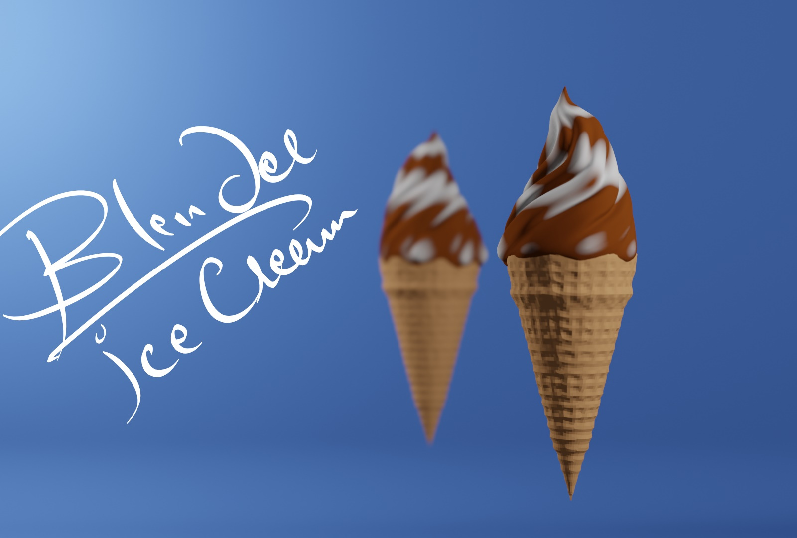 3D Ice Cream Cone Model Blender3D by Asim Anjum on Dribbble