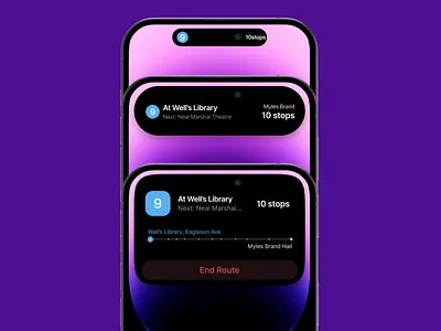 Double Maps - Bus tracking live notifications apple apple notification bus bus tracking clean design dynamic island gps tracking iphone iphone 14 pro iphone 15 iphone 15 pro live location live notification minimal mobile design notification notification design