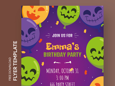 Halloween Birthday Flyer Free Google Docs Template birthday design docs document flyer flyers flysheet free template free template google docs google google docs halloween handout ms print printing pumpkin template templates word