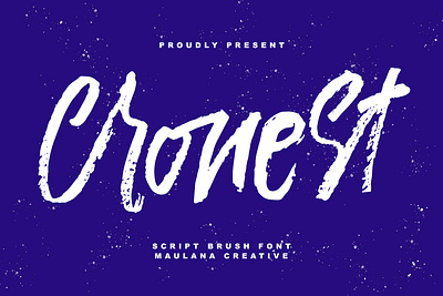 Cronest Script Brush Font branding font fonts graphic design logo