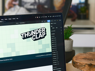 ThunderClap Logo agency brand developers geometry graphic design logo mark minimal webflow