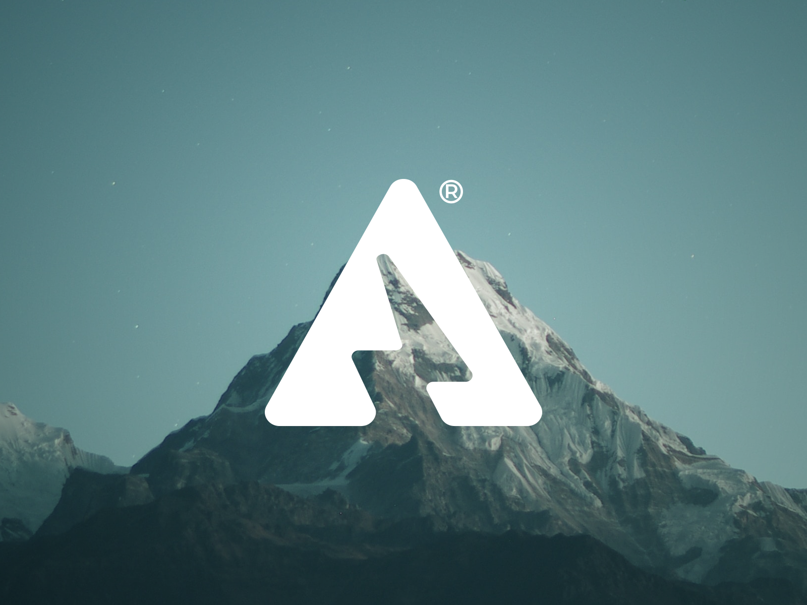 Triangle and Lightning Negative Space Logo by undaru on Dribbble