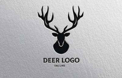 Deer Antler Logo animal antler branding deer design graphic design illustration logo typography vector