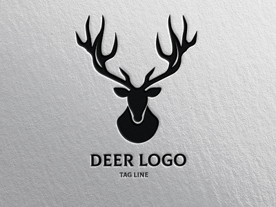 Deer Antler Logo animal antler branding deer design graphic design illustration logo typography vector