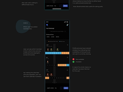 Meeting scheduler across multiple time zones for multiple people app bubble calendar meeting calender meeting scheduler time zones ui ux