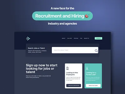 Recruiting for Future | UI Design | Prototype | Agency Website abstract app art branding clean design flat graphic design illustration logo minimal photoshop typography ui ui design uiux ux vector webdesign website