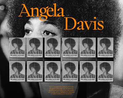 Angela Davis - An Aspiration design graphic design typography