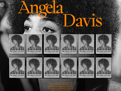 Angela Davis - An Aspiration design graphic design typography