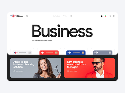 Bank of America Private Bank – UI UX Design Prototype animation bank bank of america banking black blue cards clean credit credit card design finance minimal mobile motion graphics red site ui user interface ux