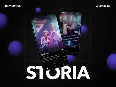 Storia - UX/UI design for the new reading experience application animation app design clean design illustration interactive app ios app minimal mobile app mobile application motion motion graphics reading app ui ux uxui app design