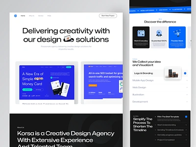 Korsa Landing Page agency columbus company creative creative agency digital agency homepage korsa korsa agency korsaagency landingpage portofolio portofolio website rebranding studio ui ux web web design website