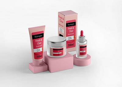 Cosmetic packaging design branding cosmetic design graphic design illustration lable packaging design vector