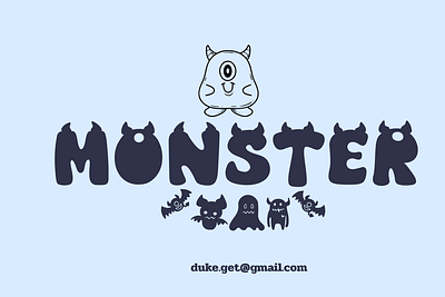 Monster Font display font font fonts groovy font