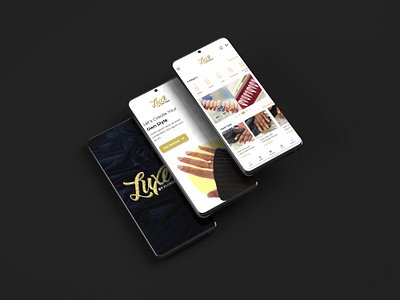 E-commerce app for a Nail Artistry Company beauty branding design nails ui ux