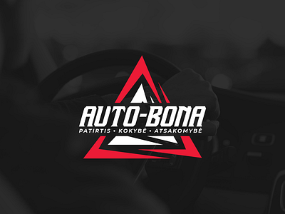 Auto-Bona driving school logo, Kaunas. design drivingschool graphic design logo logotype vector