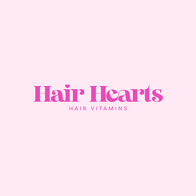 Hair Hearts - Hair Vitamins - Logo Design, Branding & Packaging beauty beauty branding beauty logo beauty packaging brand design brand identity branding design graphic design logo logo design logo designer logos packaging salon salon branding