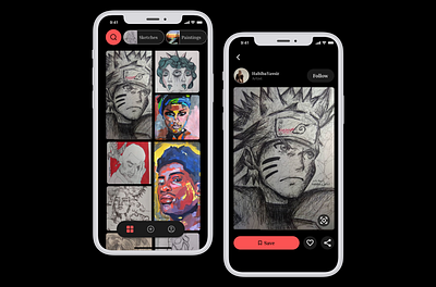 ART app design art figma gallery art ios ui uiux