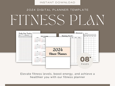 2024 Glow Up Planner: Self Care Planner, Fitness Journal, Skincare Routine,  Period Tracker, Workout Planner Digital Fitness Printable PDF -  France