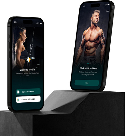 Mifit is a Health Fitness Mobile App. app branding design graphic design illustration logo motion graphics typography ui ux vector