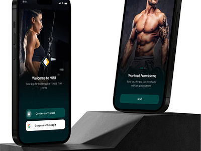 Mifit is a Health Fitness Mobile App. app branding design graphic design illustration logo motion graphics typography ui ux vector