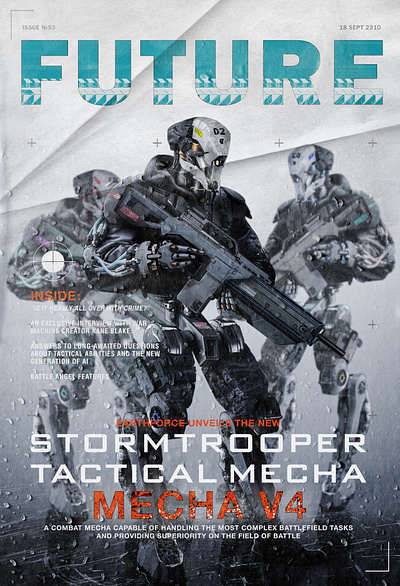 Stormtrooper Tactical Mecha , Arsenii Kolesnikov army branding concept art concept design design future futurism gamedev graphic design illustration mecha robot sci fi