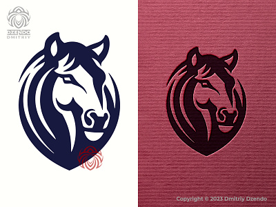 Elegant Horse Logo animal branding elegant horse horse racing horse riding logo