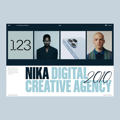 Digital Agency creative design pr trendy typography ui ux web website