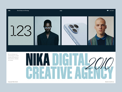 Digital Agency creative design pr trendy typography ui ux web website