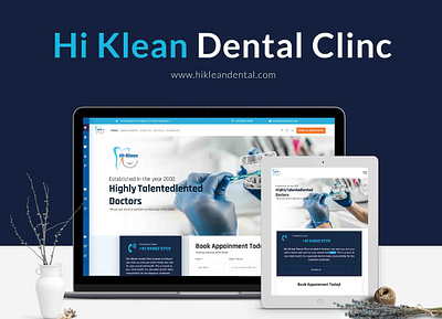 🚀 Introducing Hi-Klean Dental Clinic dental clinic ui web design