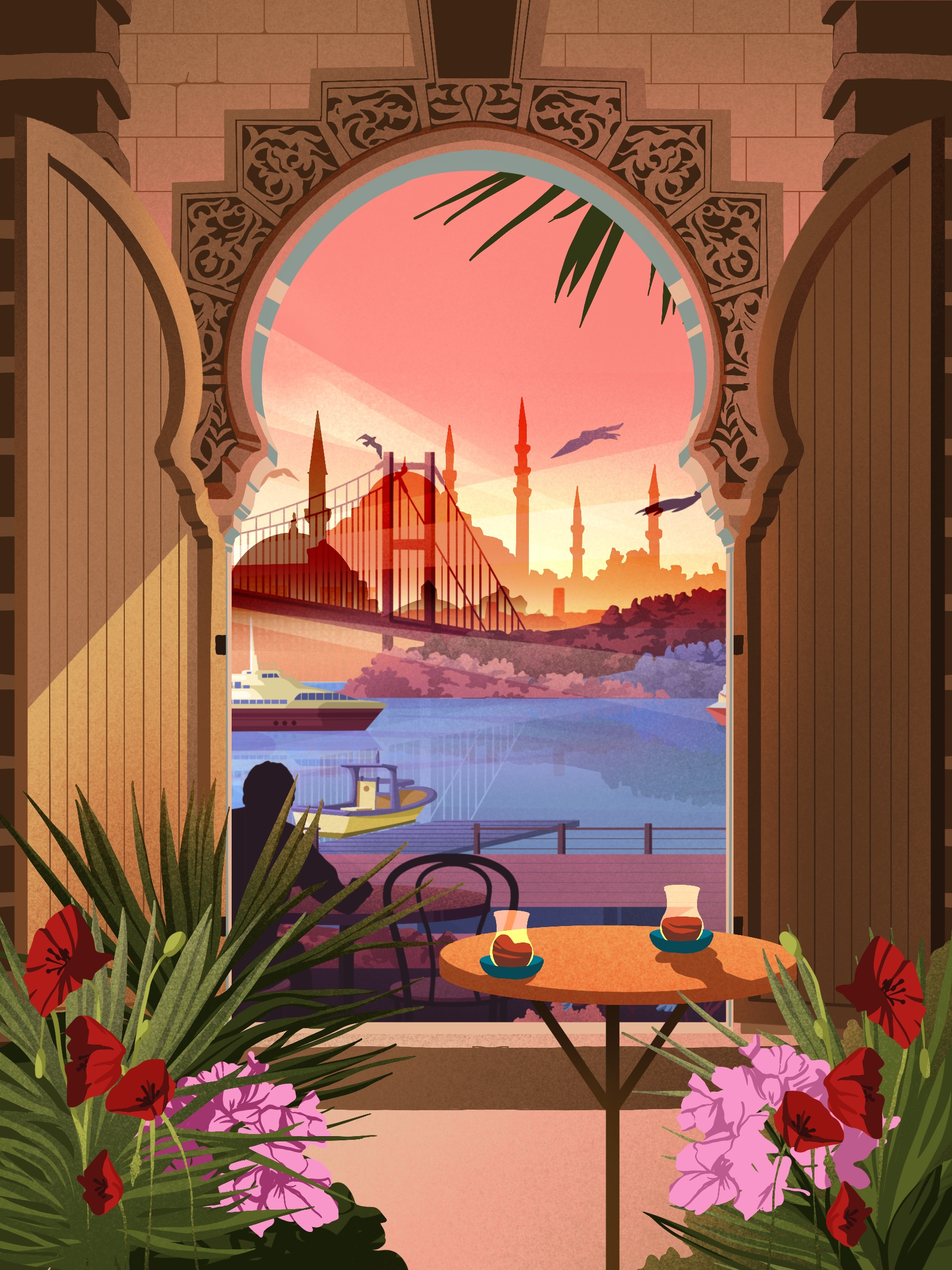 Series: Doors. Turkey, Istanbul architecture art artwork illustration illustration art landcape leeart nature poster travel trip