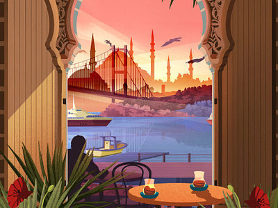 Series: Doors. Turkey, Istanbul architecture art artwork illustration illustration art landcape leeart nature poster travel trip