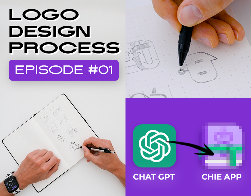 Logo Design Process for ChatGPT APP Chie From Start To Finish app branding chatgpt chatt gpt design graphic design icon illustration linux app logo logo app logo design macos macos app process logo design symbol vector video windows app youtube