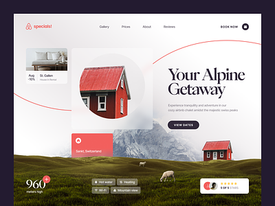 Airbnb Specials Website design interface product service startup ui ux web website