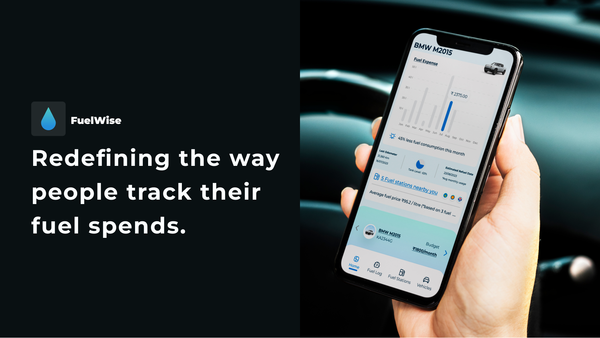 Fuelwise The fuel tracking application by Saitika Ghosh Sadhu on Dribbble