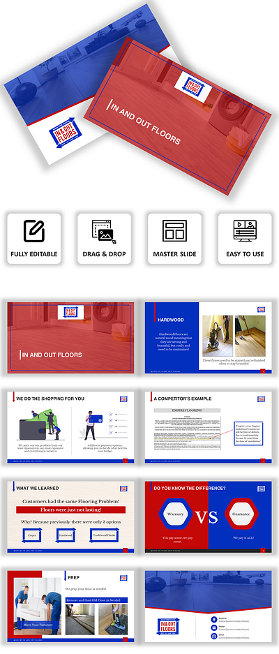 PowerPoint template for flooring business company profile design google slides graphic design infographic keynote pitch deck powerpoint ppt ppt slide ppt template presentation presentation template proposal sales deck slide