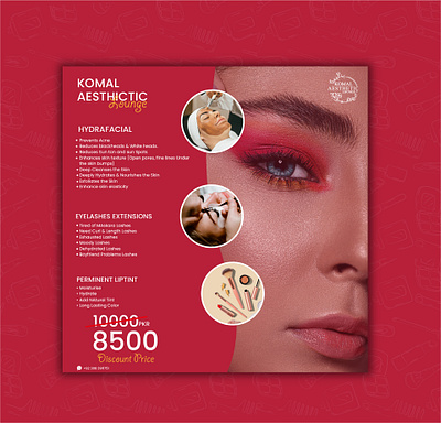 Aesthetic Flyer Design amazing flyer design beauty salon flyer design flyer design graphic designer illustrator photoshop poster desgin