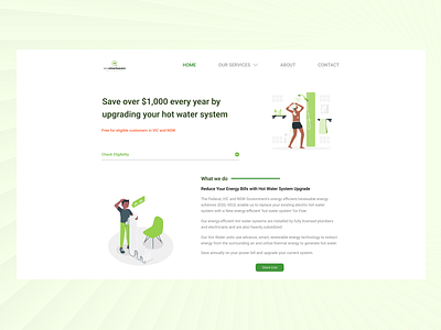 Eco smart savers - Website Redesign design ui ui design uidesign ux webdesign