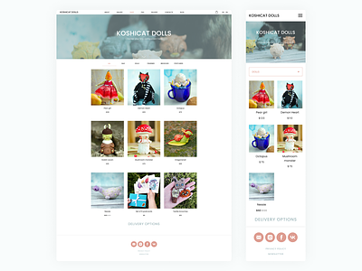 Artist personal website artist site design flat design handmade interface online shop portfolio site site tilda ui ui design website