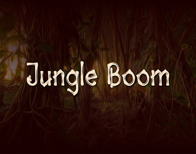 Jungle Boom Font adventure posters childrens books creative jungle adventure jungle typeface magazine organizations packaging photography social media posts tropical jungle virtual tours wedding invitations zoo advertising zoos and aquariums