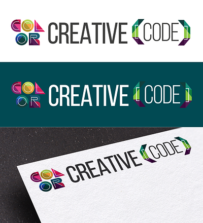 Color Creative Code Blog logo design branding graphic design logo